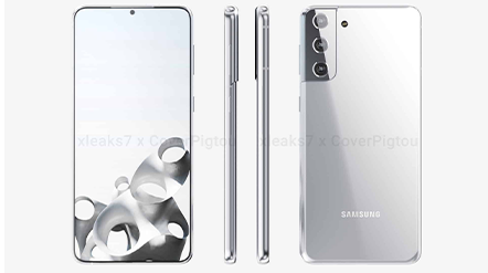 Rò rỉ concept thiết kế Galaxy S21+ màu xám bạc đẹp hút hồn