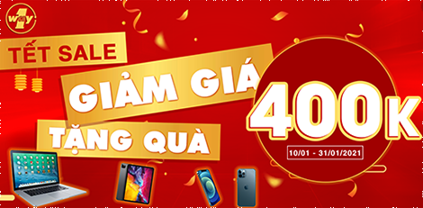 TIỄN NĂM LẬN ĐẬN - SALE BẤT TẬN: GIẢM GIÁ + TẶNG QUÀ ĐẾN 400K