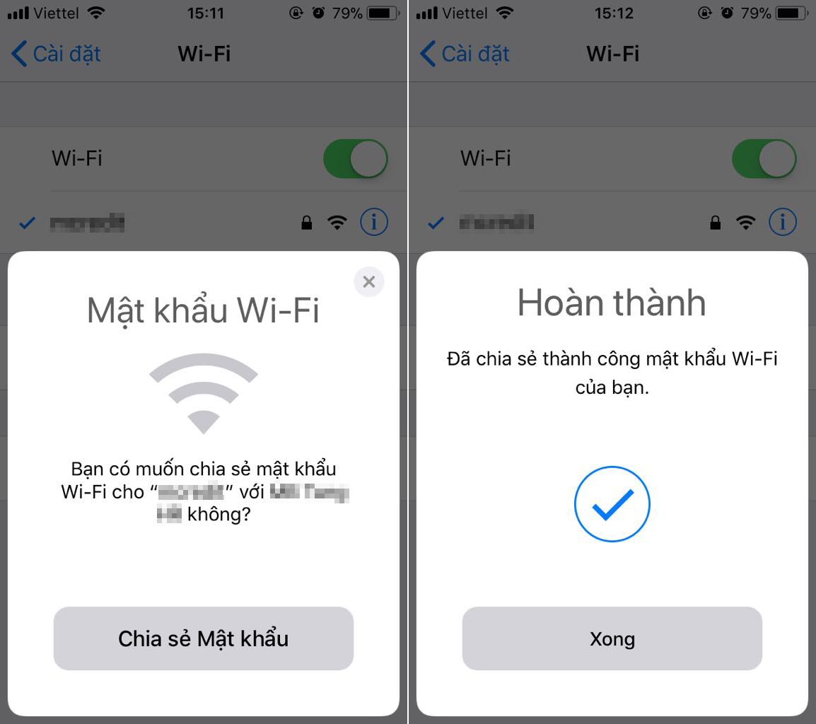 Cách chia sẻ wifi trên iPhone không cần dùng mật khẩu