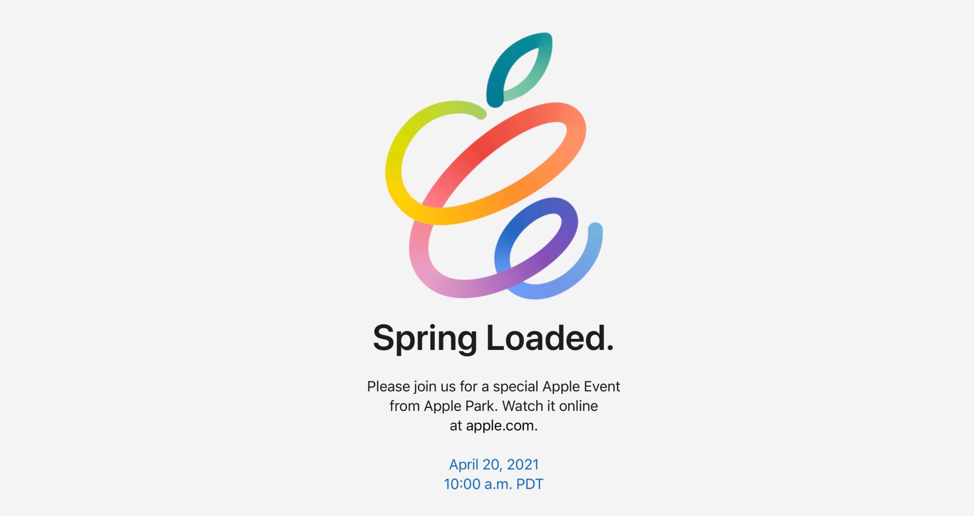 Apple chính thức công bố sự kiện đặc biệt cho ngày 20 tháng 4: Spring Loaded