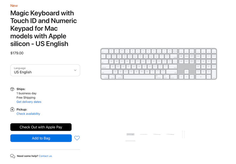 Apple hiện đang bán Magic Keyboard độc lập với Touch ID