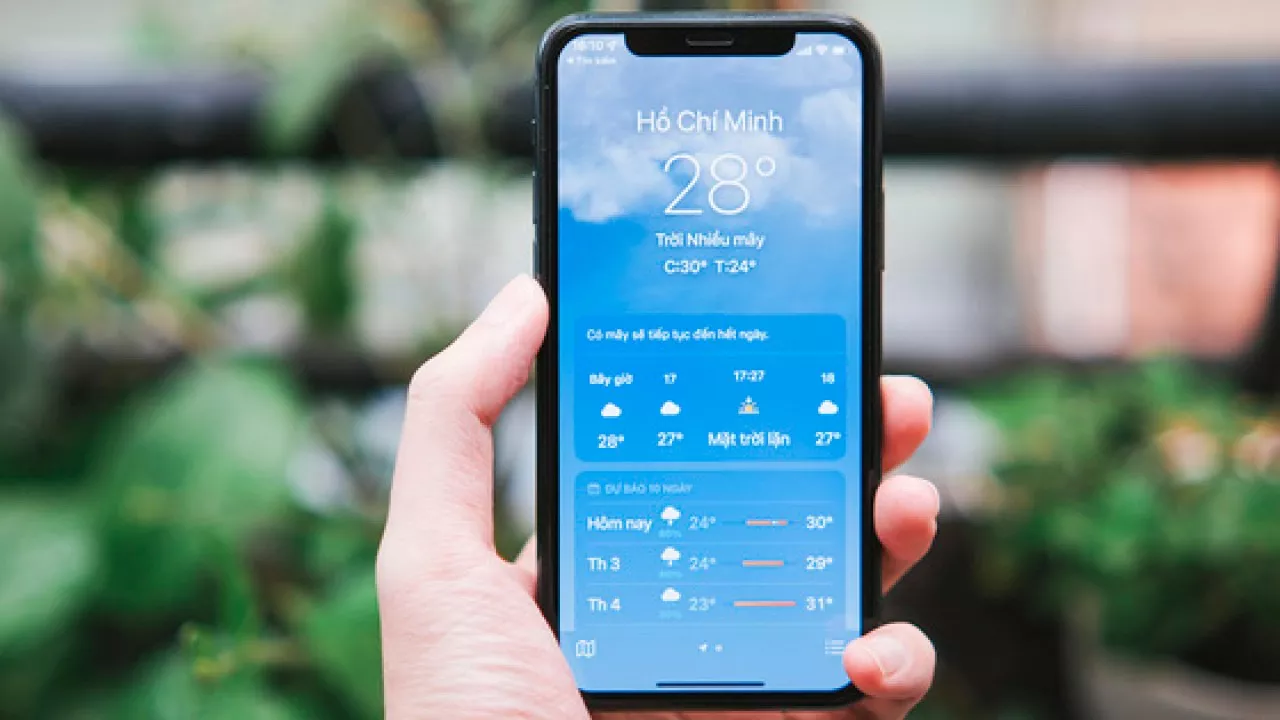 iOS 15 có tính năng thông báo khi trời sắp mưa!