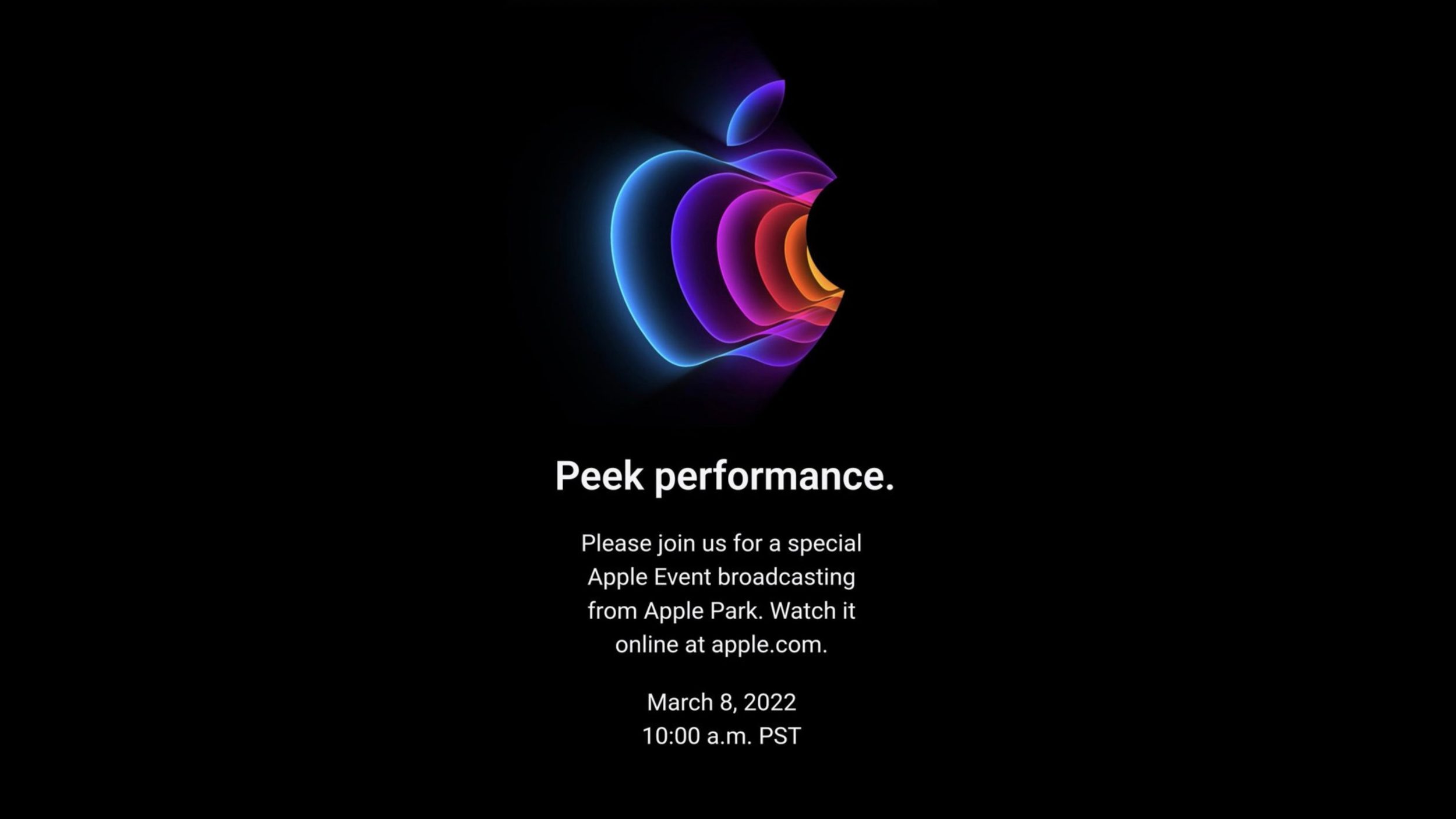 Apple chính thức công bố sự kiện vào ngày 8 tháng 3: 'Peek Performance'