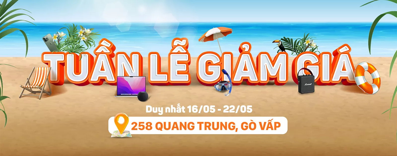 [HCM] Tuần lễ giảm giá tháng 5: Giảm 300K/SP