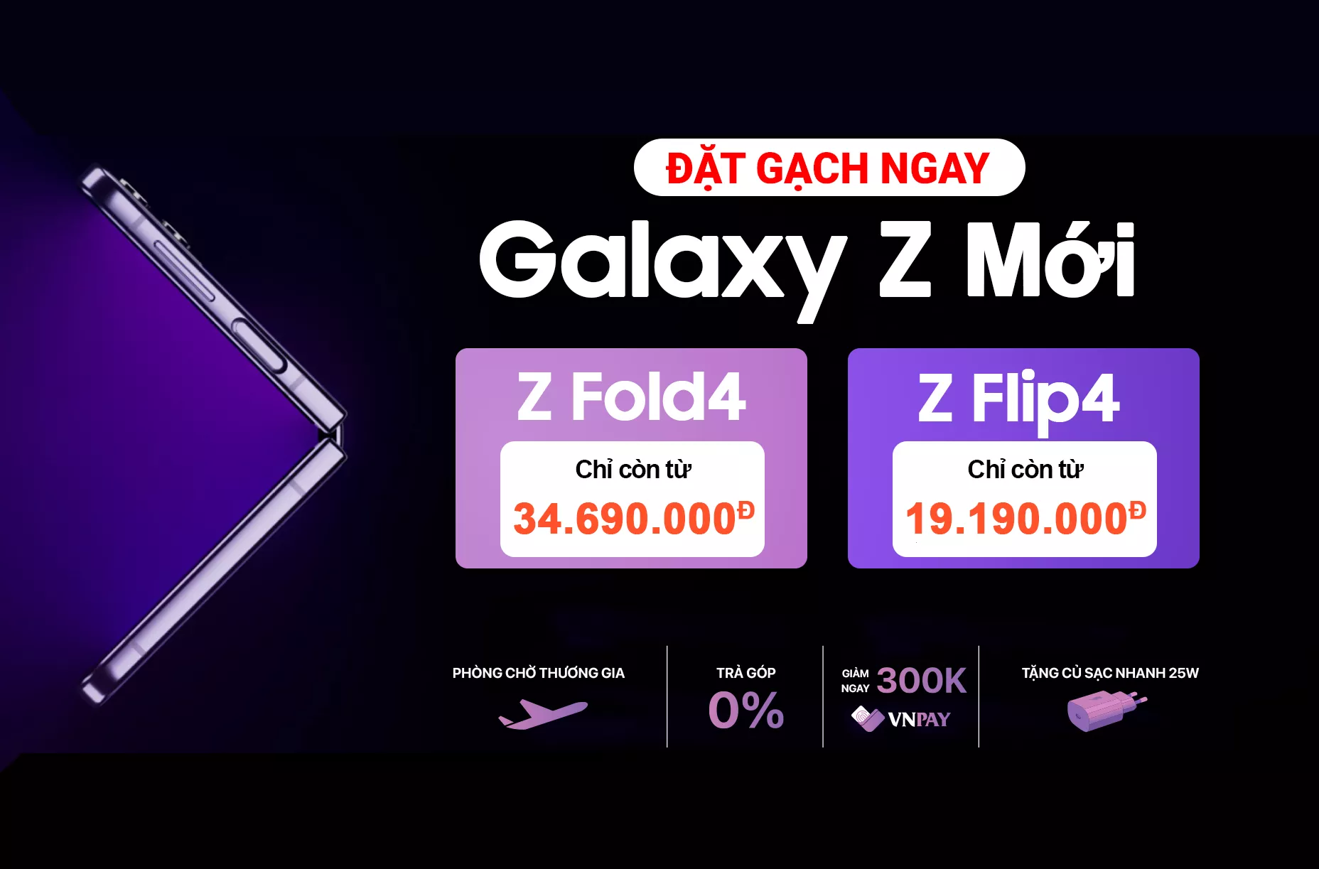 Đặt gạch GALAXY Z MỚI - Giá chỉ từ 19.190.000Đ