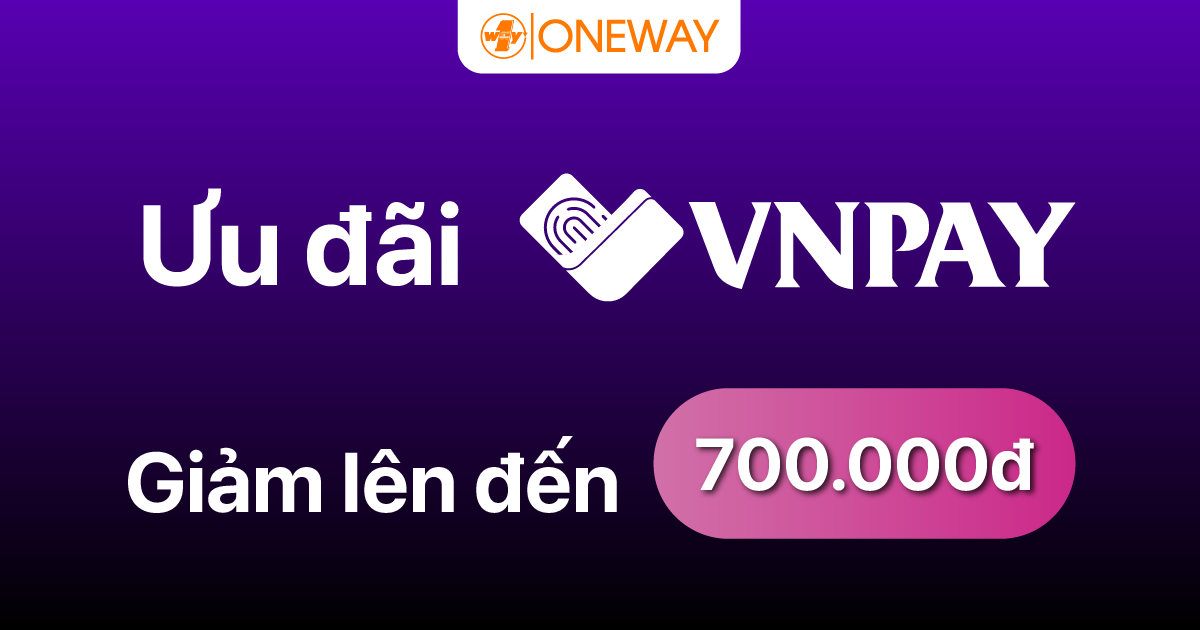 OneWay tặng ưu đãi GIẢM 700,000đ cho Khách mua iPhone 14 Series Chính hãng VN/A và thanh toán qua VNPAY!