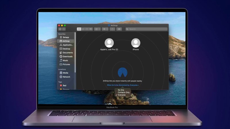 Cách bật AirDrop trên MacBook cực nhanh để chia sẻ & nhận dữ liệu