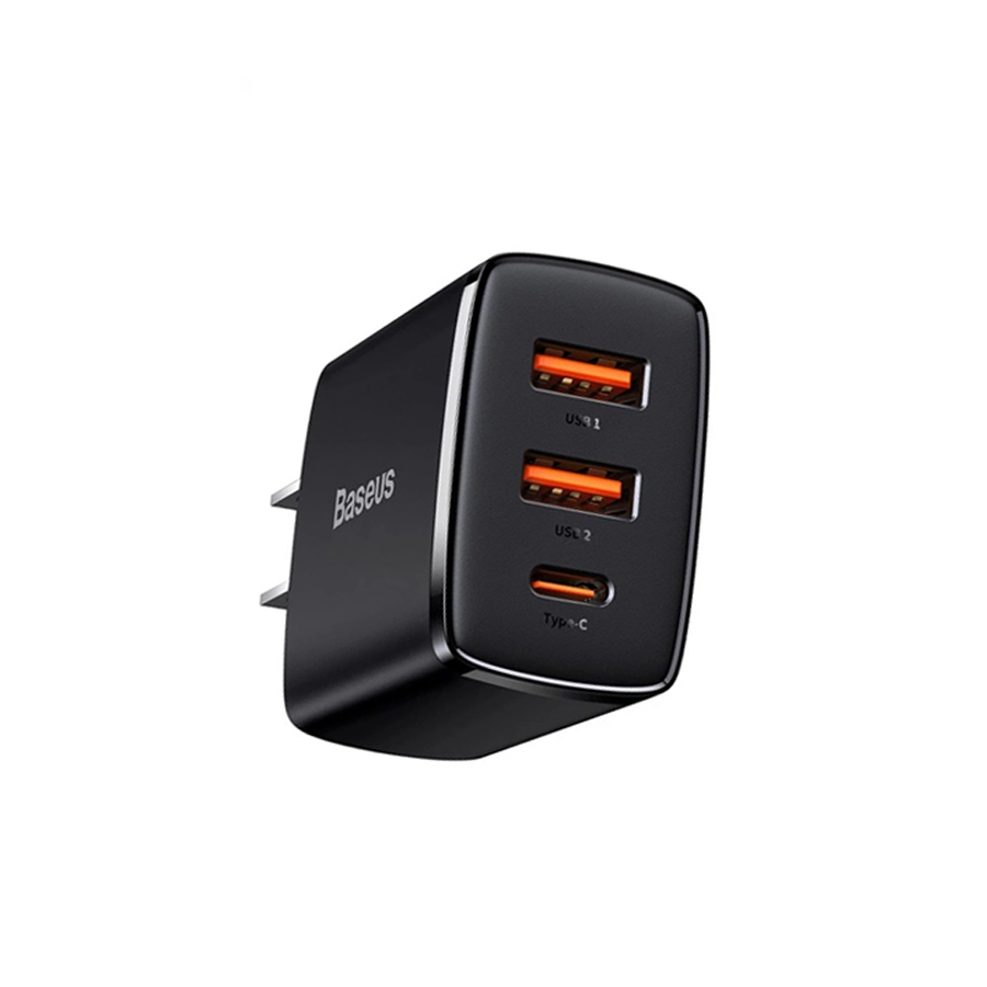 Củ sạc Baseus Compact 3 cổng 2 x USB-A + USB-C - 30W