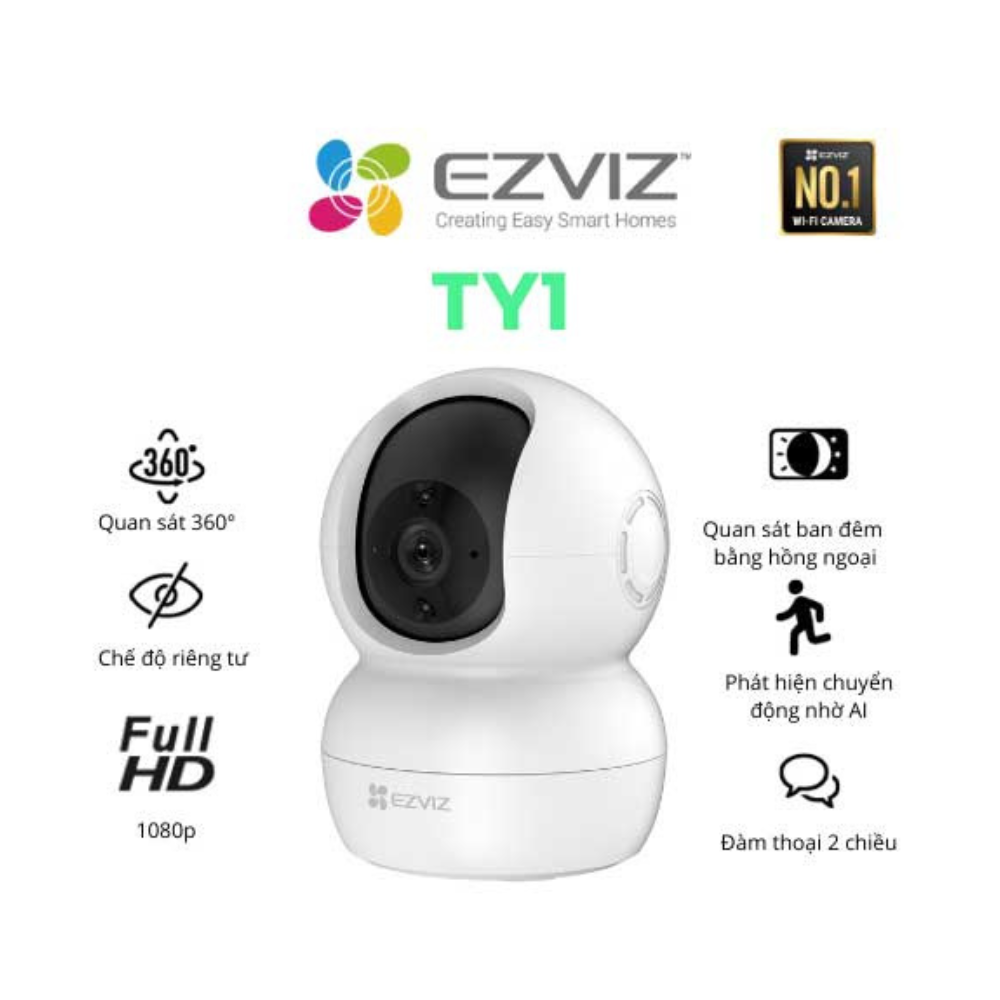 Camera IP Wifi EZVIZ TY1 1080P