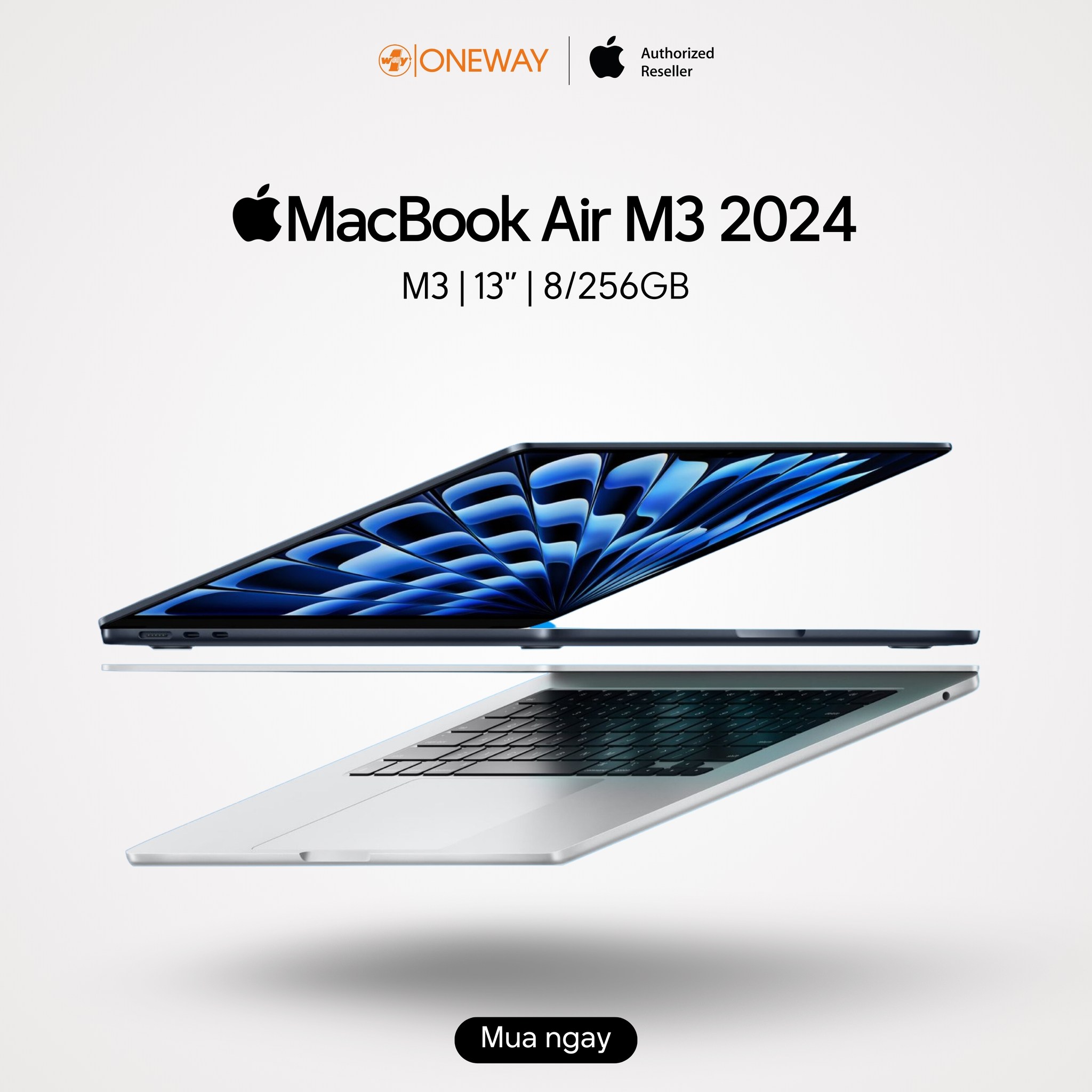 MacBook Air M3 13 inch 2024 8GB - 256GB