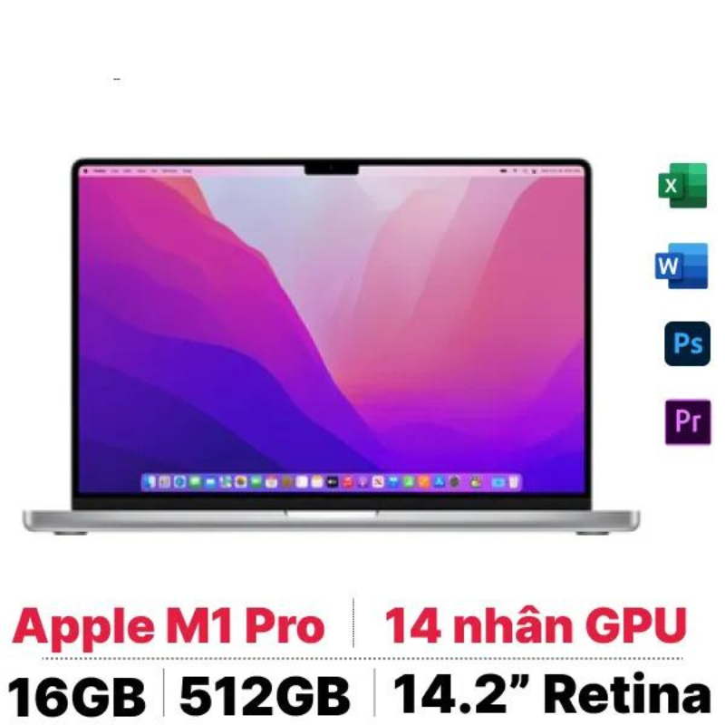 Macbook Pro 14" M1 Pro - RAM 16GB - 512GB - 99%