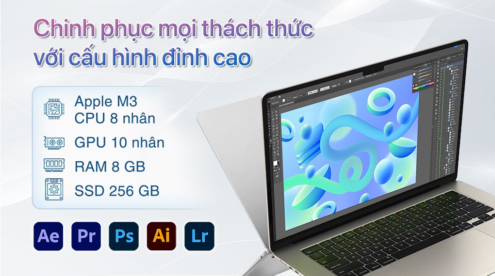 MacBook Air M3 15 inch 2024 8GB - 256GB