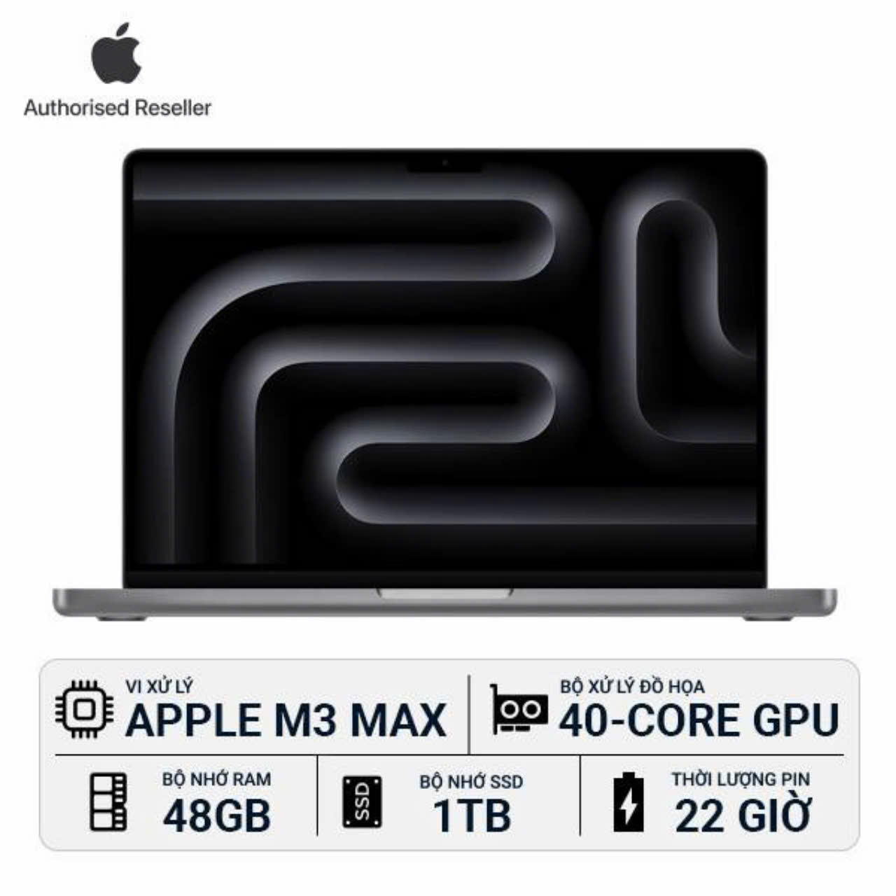 MacBook Pro M3 Max 16 inch 2023 16-Core CPU - 48GB - 1TB