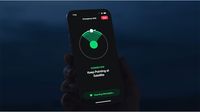Tính năng SOS khẩn cấp qua vệ tinh trên iPhone 14
