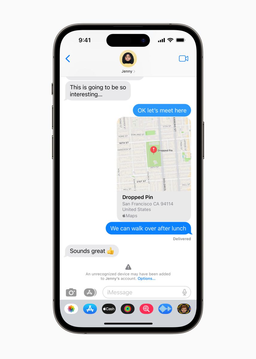 Xác minh khóa liên hệ iMessage cho phép người dùng xác minh rằng họ chỉ liên lạc với người mà họ dự định.