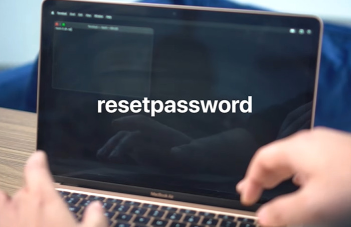 Bước 7: Nhập lệnh “resetpassword” và bảng vừa hiện ra. Sau đó nhấn Enter (trên bàn phím)