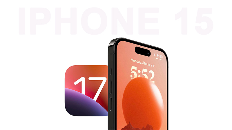 iPhone 15 và iOS 17 (Ảnh minh hoạ)