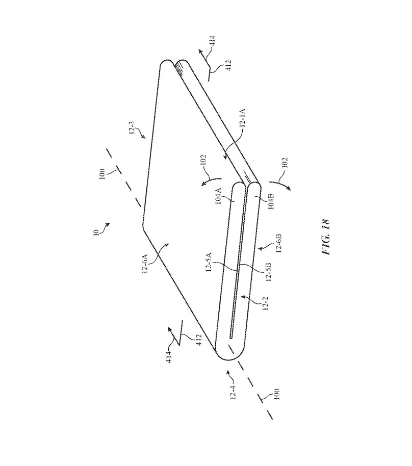 Bằng sáng chế của Apple về công nghệ màn hình gập (FIG. 18)