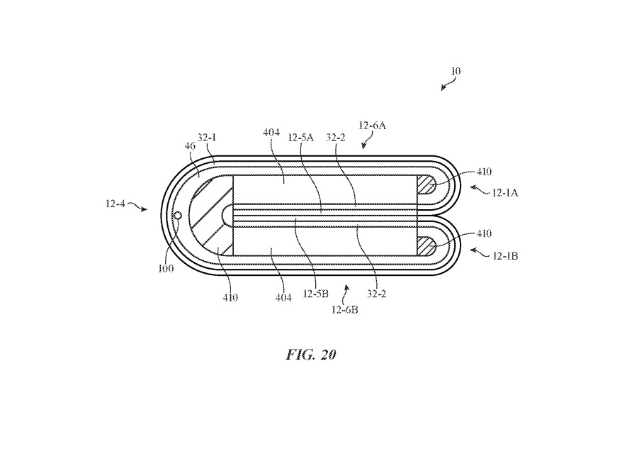 Bằng sáng chế của Apple về công nghệ màn hình gập (FIG. 20)