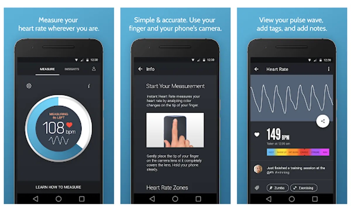  Ứng dụng Instant Heart Rate