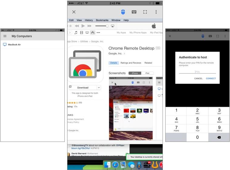 Ứng dụng Chrome Remote Desktop