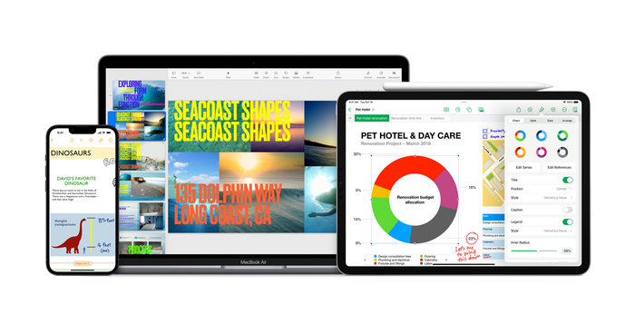 iWork là bộ ứng dụng văn phòng được Apple phát triển cho hệ điều hành macOS và iOS
