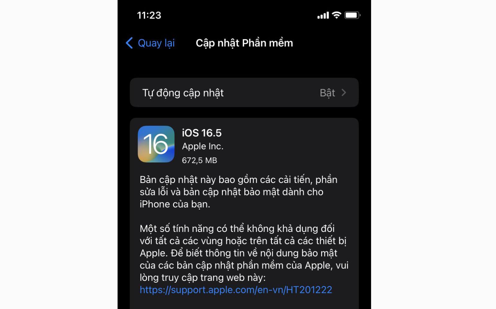 Phiên bản chính thức của iOS 16.5 ra mắt, hai bản cập nhật lớn!