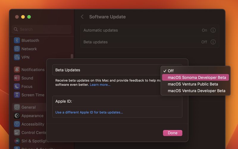 Cách cài đặt macOS Sonoma Beta 2