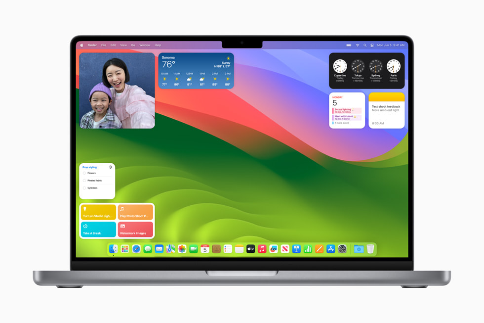 macOS Sonoma hỗ trợ Widgets