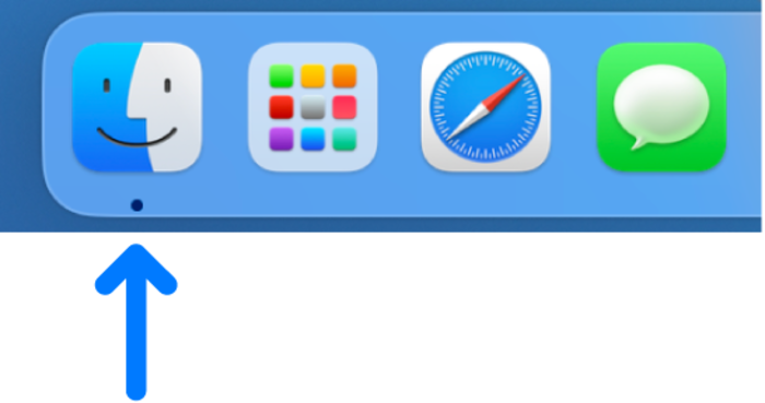 Nhấn vào biểu tượng Finder trên thanh Dock