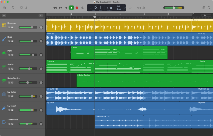 GarageBand phù hợp với cả những người edit âm thanh chuyên nghiệp