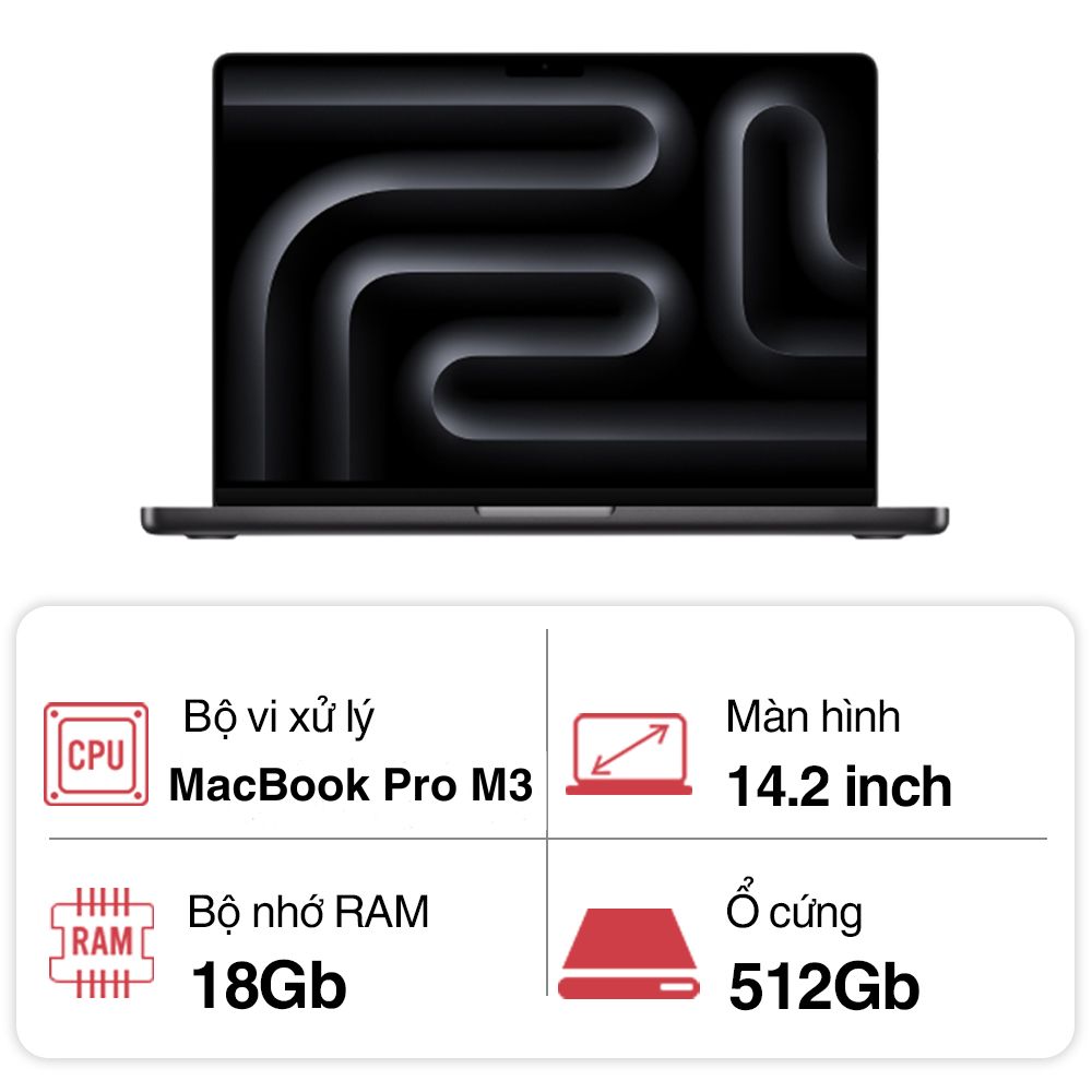 Bộ nhớ RAM 18GB và ổ cứng 512GB lưu trữ nhiều dữ liệu 