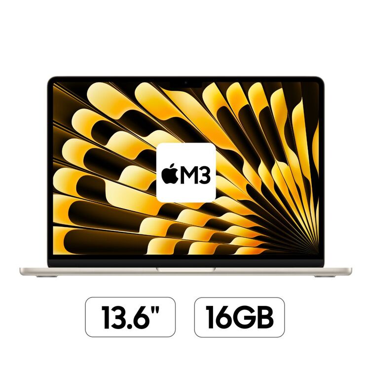 MacBook Air M3 16GB 512GB được trang bị con chip M3 tiên tiến, hỗ trợ vận hành trơn tru