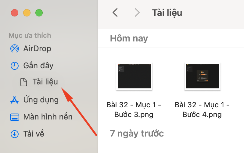 Cách sắp xếp lại thứ tự các mục ở thanh bên