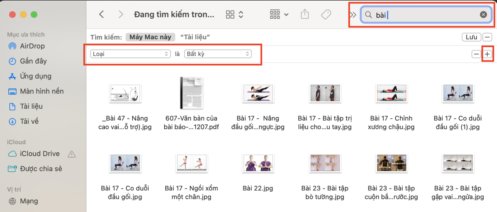 Cách tìm kiếm nâng cao với Finder