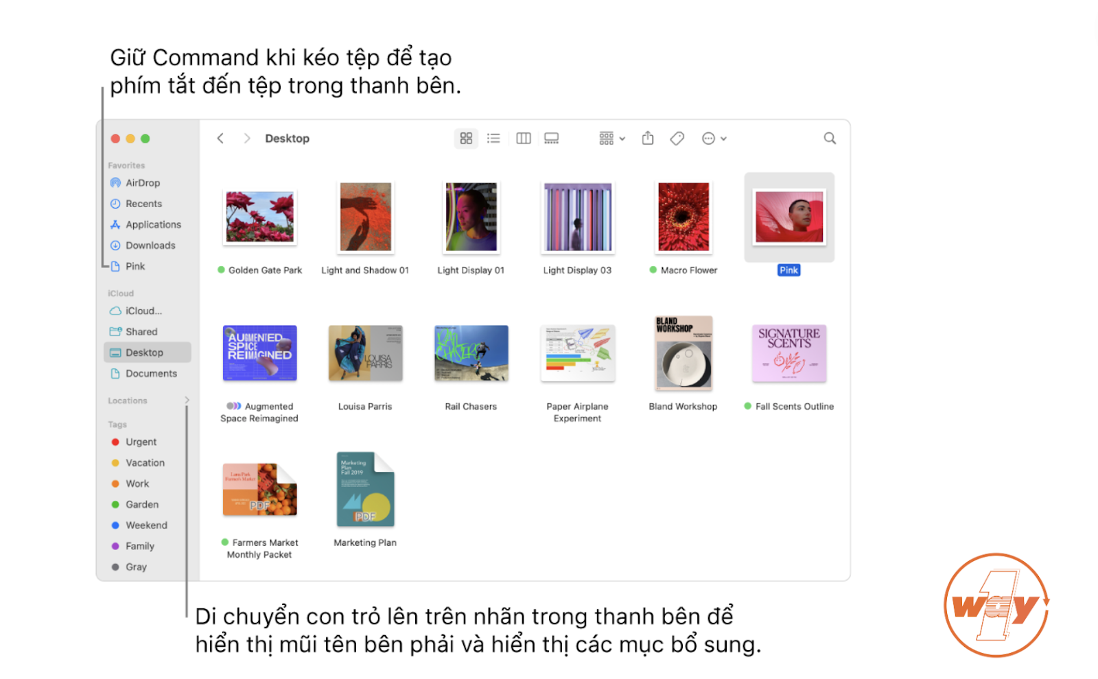 Tùy chỉnh thanh bên (sidebar) bằng các thao tác kéo, thả