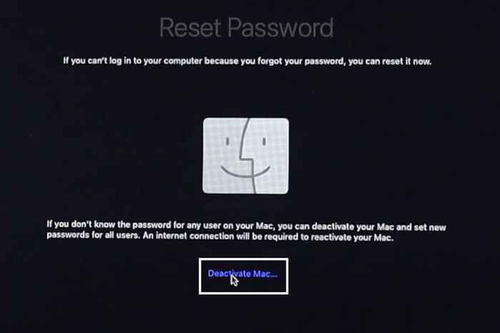 Chọn Deactivate Mac > Chọn Deactivate