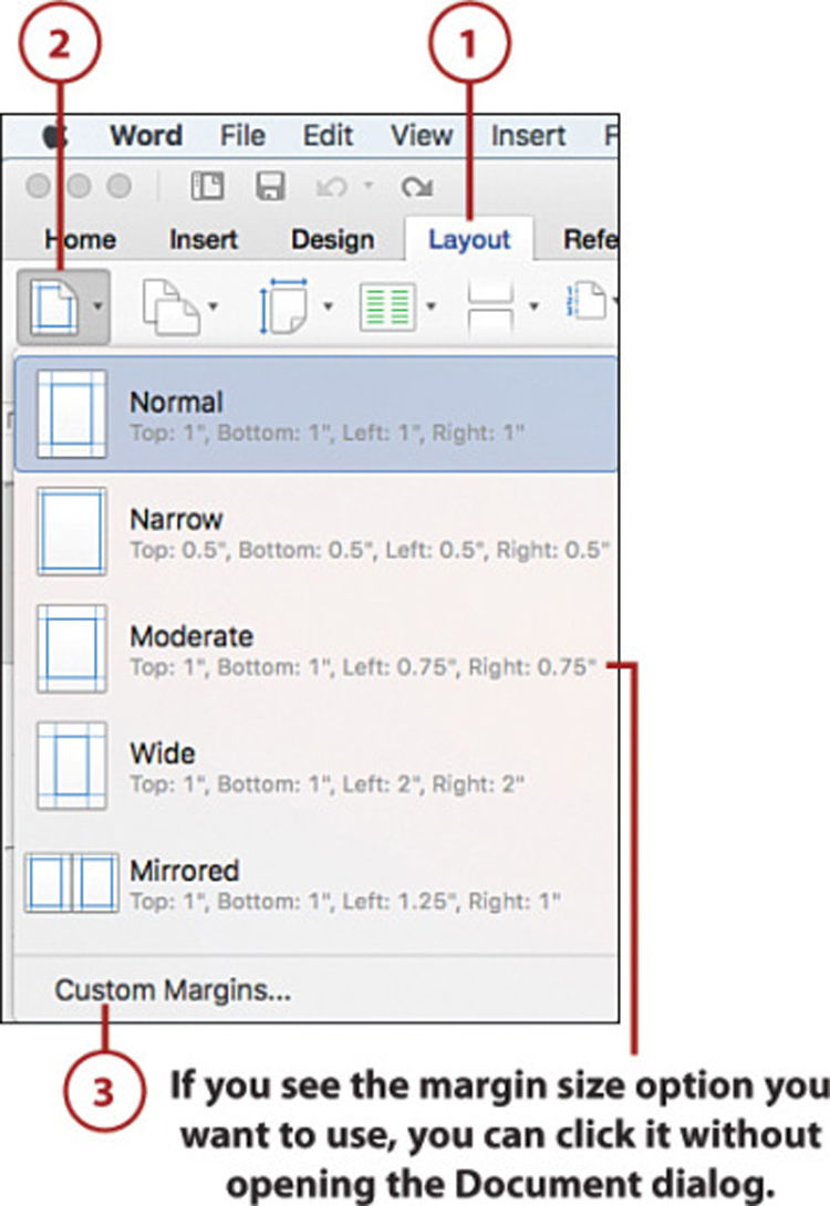 Bạn kích vào “Custom Margins” để căn lề tùy chỉnh