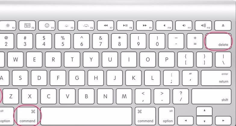 Sử dụng Command và là cách nhanh chóng để xóa File ra khỏi MacBook