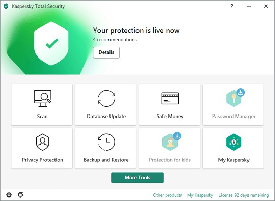 Kaspersky có khả năng quét và loại bỏ virus một cách hoàn toàn