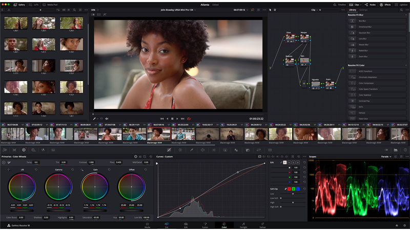 Khả năng xử lý màu chuyên sâu trên Davinci Resolve