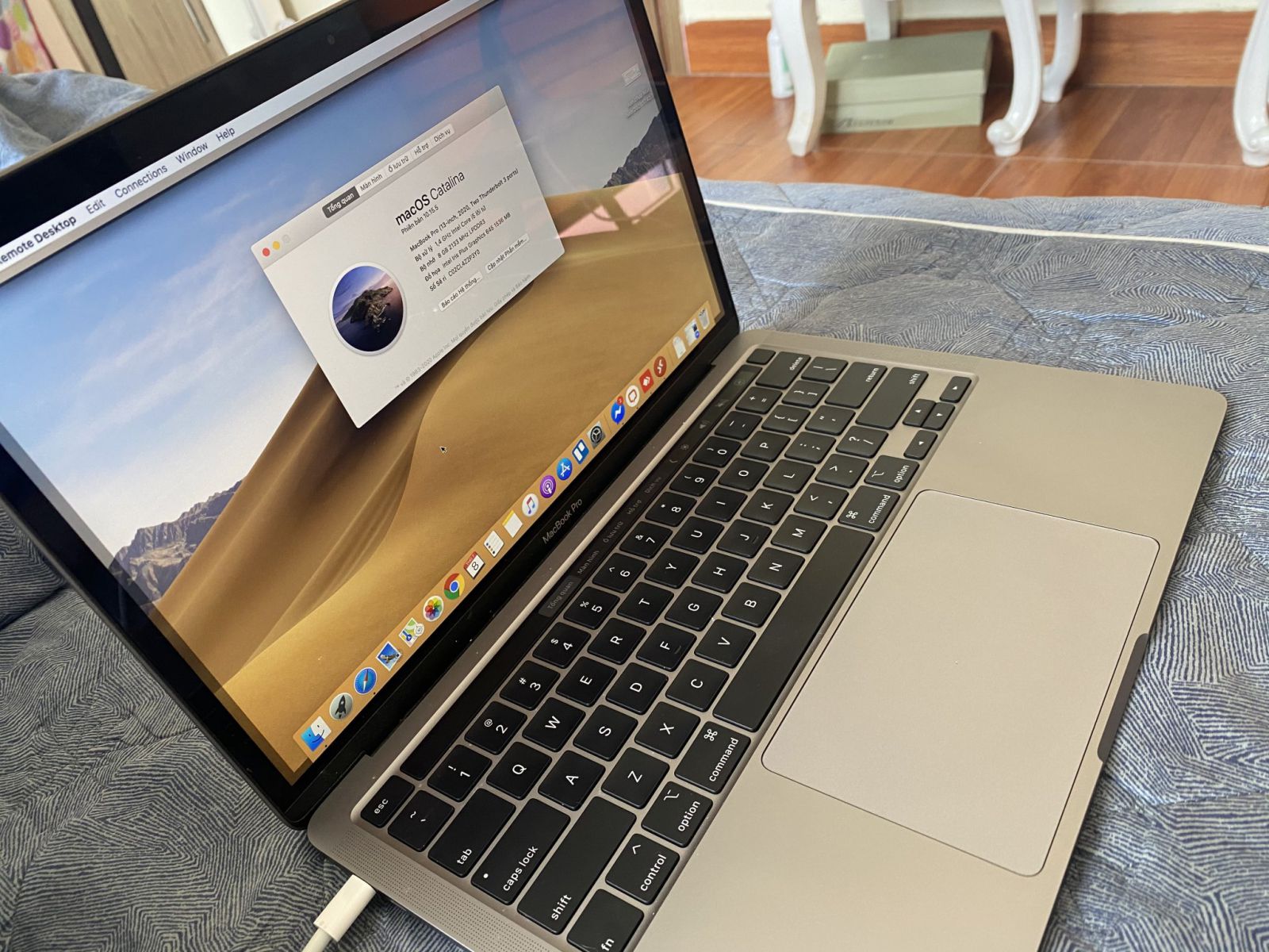 MacBook Pro 13 inch cũ đời 2020 - MXK52 - màu Xám