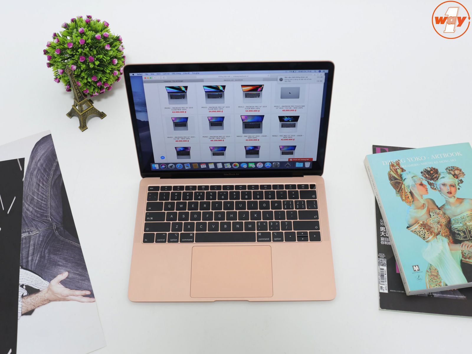 MREF2 - MacBook Air Rose gold 2018 256GB cũ