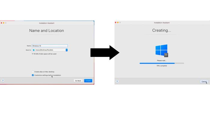 Tích vào ô Customize settings before installation và chờ đợi