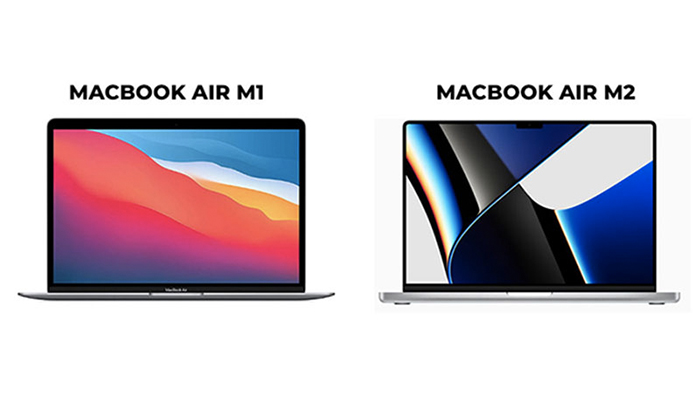 MacBook Air M2 có kích thước và độ phân giải lớn hơn Air M1