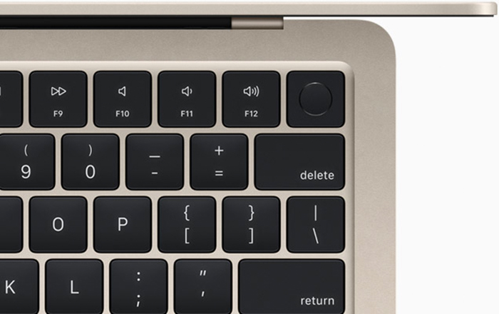  Thiết kế bàn phím mới là một ưu điểm của MacBook Air M2.