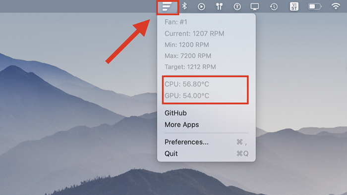 Cách kiểm tra nhiệt độ Macbook M2 bằng Fanny