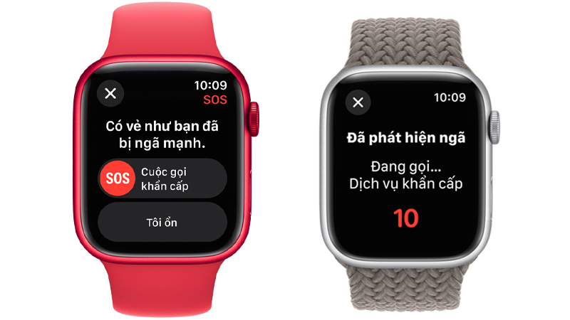 Tính năng an toàn trên Apple Watch Series 9 GPS 41mm