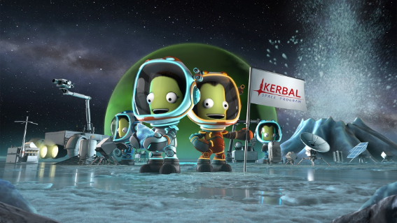 Kerbal Space Program sở hữu giao diện đồ hoạ cực dễ thương